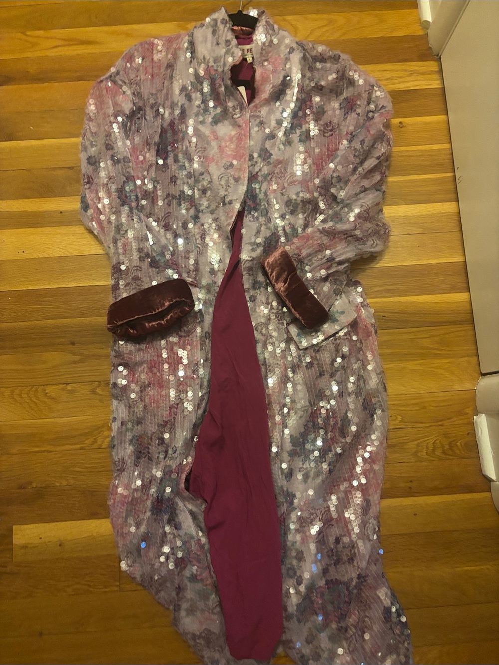 NWT Free People Sequin Duster